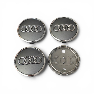 Ковпачки (заглушки) в диски Audi, сірі 61\56,5мм 4M0 601170 G64